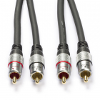 Nedis Tulp kabel | Nedis | 0.75 meter (Stereo, 100% koper, Verguld) CAGC24200AT075 N010302025 Nedis Tulp kabel | Nedis | 0.75 meter (Stereo, 100% koper, Verguld) CAGC24200AT075 N010302025