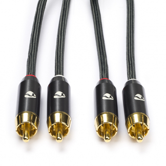 Nedis Tulp kabel | Nedis | 1 meter (Stereo, 100% koper, Verguld) CATB24200GY10 K010214259