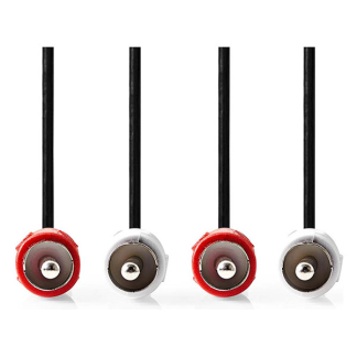 Nedis Tulp kabel | Nedis | 1 meter (Stereo) CAGL24200BK10 CAGP24200BK10 N010302019 - 2