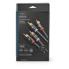 Nedis Tulp kabel | Nedis | 2 meter (Stereo, 100% koper, Verguld) CATB24200GY20 K010214260 - 6