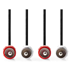 Nedis Tulp kabel | Nedis | 2 meter (Stereo) CAGL24200BK20 CAGP24200BK20 N010302021 - 2
