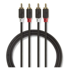 Nedis Tulp kabel | Nedis | 5 meter (Stereo, Verguld) CABW24200AT50 K010412078 - 3