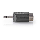 Nedis Tulp naar 3.5 mm jack adapter | V ↔ M | Nedis (Stereo, Verguld) CAGP22940BK CAGP22940BKG N050301003 - 3