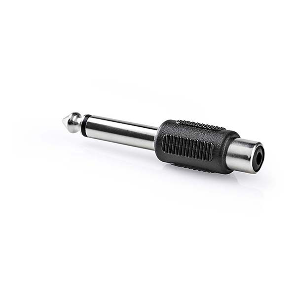 Nedis Tulp naar 6.35 mm jack adapter | V ↔ M | Nedis (Mono) CAGB23935BK CAGP23935BK N050302013 - 1