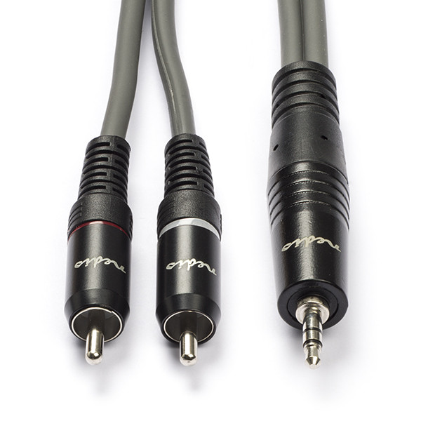 Nedis Tulp naar jack 3.5 mm kabel | M ↔ M | Nedis | 1.5 meter (Stereo, 100% koper) COTH22200GY15 N010301326 - 1