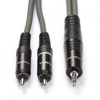 Nedis Tulp naar jack 3.5 mm kabel | M ↔ M | Nedis | 1.5 meter (Stereo, 100% koper) COTH22200GY15 N010301326