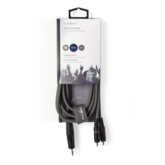 Nedis Tulp naar jack 3.5 mm kabel | M ↔ M | Nedis | 1.5 meter (Stereo, 100% koper) COTH22200GY15 N010301326 - 3