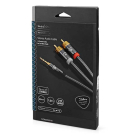 Nedis Tulp naar jack 3.5 mm kabel | Nedis | 1 meter (Stereo, Verguld, Grijs) CATB22200GY10 K010214265 - 5