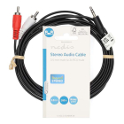 Nedis Tulp naar jack 3.5 mm kabel | Nedis | 3 meter (Stereo) CAGL22200BK30 CAGP22200BK30 N010301304 - 4