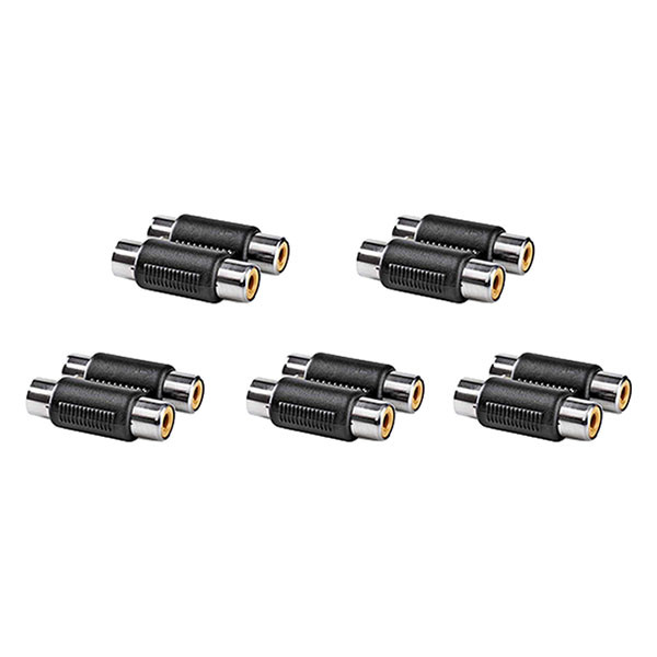 Nedis Tulp naar tulp adapter | V ↔ V | Nedis | 5 stuks (Stereo) CAGB24952BK CAGP24952BK V050302015 - 1