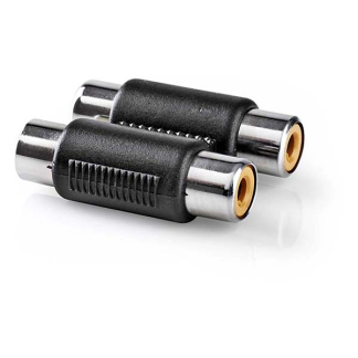 Nedis Tulp naar tulp adapter | V ↔ V | Nedis (Stereo) CAGB24952BK CAGP24952BK N050302015 - 1