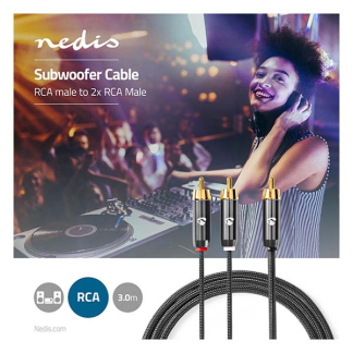 Nedis Tulp splitterkabel | M ↔ M | Nedis | 3 meter (Stereo) CATB24000GY30 K010214243 - 5