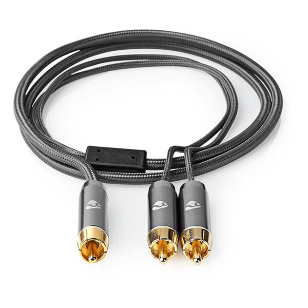 Nedis Tulp splitterkabel | M ↔ M | Nedis | 3 meter (Stereo) CATB24000GY30 K010214243 - 3