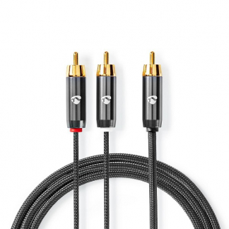 Nedis Tulp splitterkabel (m/m) | Nedis | 3 meter (Stereo) CATB24000GY30 K010214243 - 1