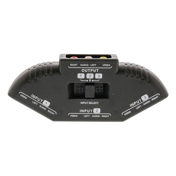 Nedis Tulp switch - Nedis - 3 poorten (Audio & video, Handmatig) VSWI2403BK N020401005 - 7