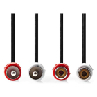 Nedis Tulp verlengkabel | V ↔ M | Nedis | 2 meter (Stereo) CAGL24205BK20 CAGP24205BK20 N010302101 - 3