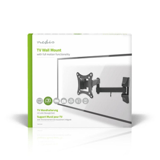 Nedis Tv beugel | Nedis | 13 tot 27 inch (Draai, zwenk en kantelbaar, Max. 15 kg) TVWM1510BK N101501022 - 5