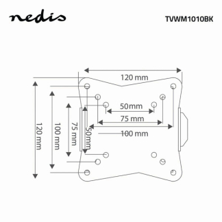Nedis Tv beugel | Nedis | 13 tot 27 inch (Vast, Max. 30 kg) TVWM1010BK N101501013 - 6