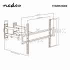 Nedis Tv beugel | Nedis | 32 tot 70 inch (Draai, zwenk en kantelbaar, Max. 40 kg) TVWM5350BK K101501138 - 8