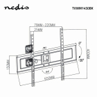 Nedis Tv beugel | Nedis | 37 tot 70 inch (Draai, zwenk en kantelbaar, Max. 35 kg) TVWM1450BK N101501026 - 6
