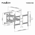 Nedis Tv beugel | Nedis | 43 tot 100 inch (Draai, zwenk en kantelbaar, Max. 70 kg) TVWM6570BK K101501140 - 5