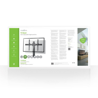 Nedis Tv standaard | Nedis | 32 tot 65 inch (Draai en kantelbaar, Verstelbaar, Max. 45 kg) TVSM2330BK N101501005 - 5