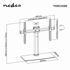 Nedis Tv standaard | Nedis | 32 tot 65 inch (Draai en kantelbaar, Verstelbaar, Max. 45 kg) TVSM2330BK N101501005 - 6