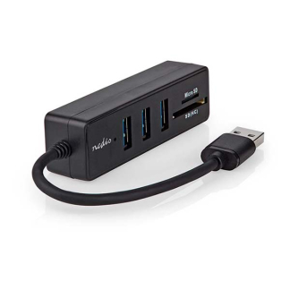 Nedis USB A hub | Nedis (USB A naar 3 x USB A, Micro-SD, SD, Busgevoed) CCGB61250BK01 K170108359 - 5