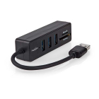 Nedis USB A hub | Nedis (USB A naar 3 x USB A, Micro-SD, SD, Busgevoed) CCGB61250BK01 K170108359 - 5