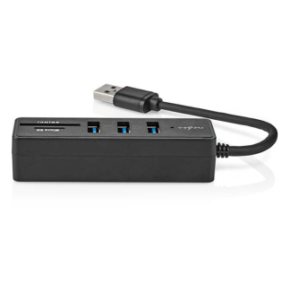Nedis USB A hub | Nedis (USB A naar 3 x USB A, Micro-SD, SD, Busgevoed) CCGB61250BK01 K170108359 - 4