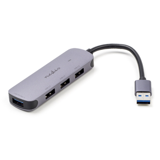 Nedis USB A hub | Nedis (USB A naar 4 x USB A, Busgevoed) CCGB61210GY01 K120200096 - 