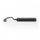 Nedis USB A hub | Nedis (USB A naar 4 x USB A, Busgevoed) UHUBU3410BK K120200060 Nedis USB A hub | Nedis (USB A naar 4 x USB A, Busgevoed) UHUBU3410BK K120200060