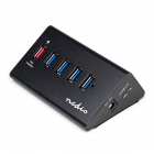 Nedis USB A hub | Nedis (USB A naar 5 x USB A, Snelladen, Externe voeding) UHUBUP3510BK K120200055