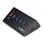 Nedis USB A hub | Nedis (USB A naar 5 x USB A, Snelladen, Externe voeding) UHUBUP3510BK K120200055 Nedis USB A hub | Nedis (USB A naar 5 x USB A, Snelladen, Externe voeding) UHUBUP3510BK K120200055