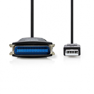 Nedis USB A naar Centronics 36 pins kabel | Nedis | 2 meter (USB 2.0, Vernikkeld) CCGL60880BK20 CCGP60880BK20 N010212000 - 1