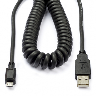 Nedis USB A naar Micro USB kabel | 0.2 tot 2 meter | USB 2.0 (Spiraal, Zwart) CCGL60540BK20 CCGP60540BK20 N010201052 - 