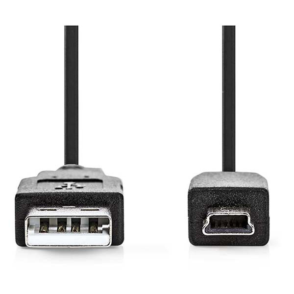 Nedis USB A naar Mini USB kabel | 1 meter | USB 2.0 (Zwart) CCGT60300BK10 N010202036 - 3