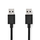 Nedis USB A naar USB A kabel | 1 meter | USB 3.0 (Vertind koper) CCGB61000BK10 K070601074