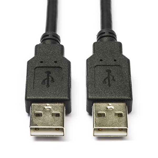 Leraar op school Schat Praten tegen USB A naar USB A kabel | 2 meter | USB 2.0 (100% koper, Zwart)