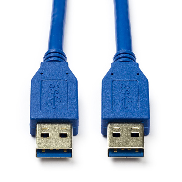 Nedis USB A naar USB A kabel | 2 meter | USB 3.0 (100% koper, Blauw) CCGL61000BK20 CCGP61000BU20 N010208001 - 1
