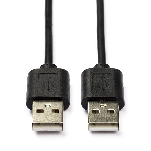 Nedis USB A naar USB A kabel | 3 meter | USB 2.0 (Zwart) CCGT60000BK30 N010203027 - 1