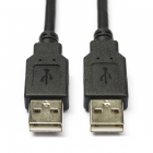 Nedis USB A naar USB A kabel | 5 meter | USB 2.0 (100% koper, Zwart) CCGL60000BK50 CCGP60000BK50 N010203003 - 1