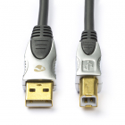 Nedis USB A naar USB B kabel | 1.8 meter | USB 2.0 (100% koper) CCGC61100AT18 K070601050 Nedis USB A naar USB B kabel | 1.8 meter | USB 2.0 (100% koper) CCGC61100AT18 K070601050
