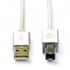 Nedis USB A naar USB B kabel | 2 meter | USB 2.0 (Vertind koper, Verguld) CCTB60100AL20 K070601047 Nedis USB A naar USB B kabel | 2 meter | USB 2.0 (Vertind koper, Verguld) CCTB60100AL20 K070601047