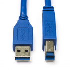 Nedis USB A naar USB B kabel | 2 meter | USB 3.0 (100% koper) CCGB61100BK20 CCGL61100BK20 CCGP61100BU20 N010209001
