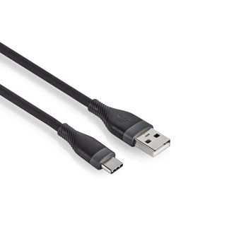 Nedis USB A naar USB C kabel | 1.5 meter | USB 2.0 (Vertind koper, Zwart) CCGB60800BK15 K010214341 - 1