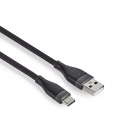 USB A naar USB C kabel | 1.5 meter | USB 2.0 (Vertind koper, Zwart)