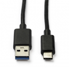 Nedis USB A naar USB C kabel | 1 meter | USB 3.0 (100% koper, Zwart) CCGP61600BK10 N010221006 Nedis USB A naar USB C kabel | 1 meter | USB 3.0 (100% koper, Zwart) CCGP61600BK10 N010221006