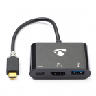 Nedis USB C adapter | Nedis | 0.15 meter (4K@30Hz, HDMI, USB A, USB C) CCBW64765AT02 N010214103