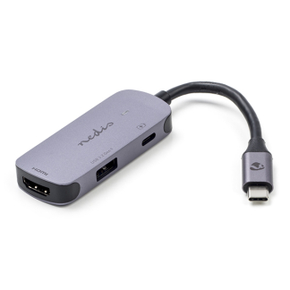 Nedis USB C docking station | Nedis (3 poorten, USB C, USB A, HDMI, 4K@30Hz) CCGB64230GY01 K010214327 - 1